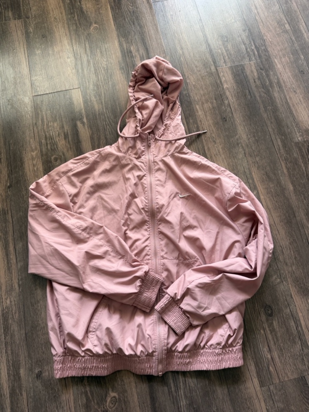 Nike Pink Hooded Windbreaker Jacket